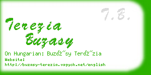 terezia buzasy business card